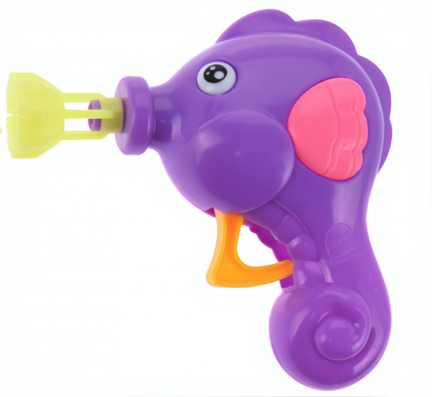 bubble blow gun seahorse 50 ml purple