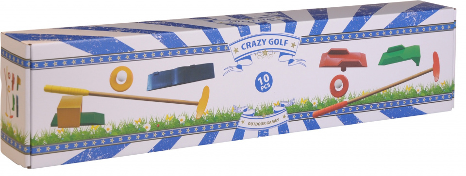 10-piece wooden golf set