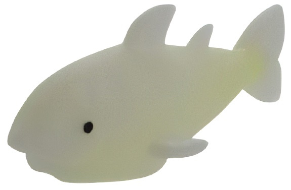 dough figure shark neon 21,5 cm green