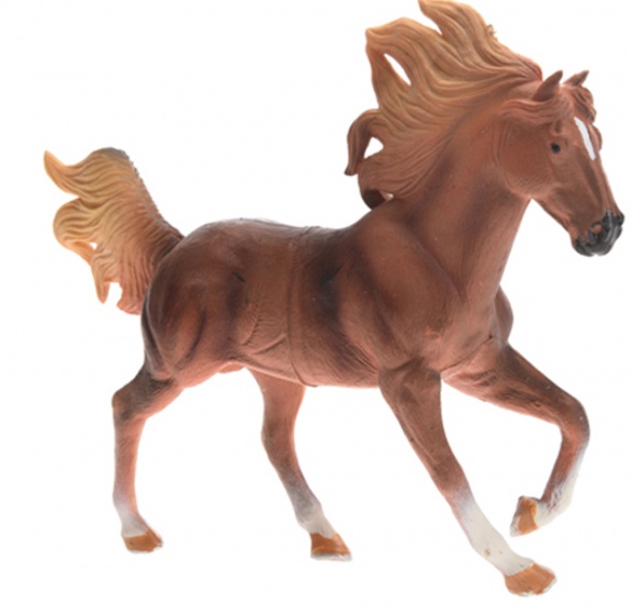 Horse 16cm brown