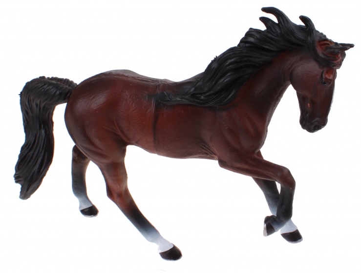 Horse 16cm brown/black