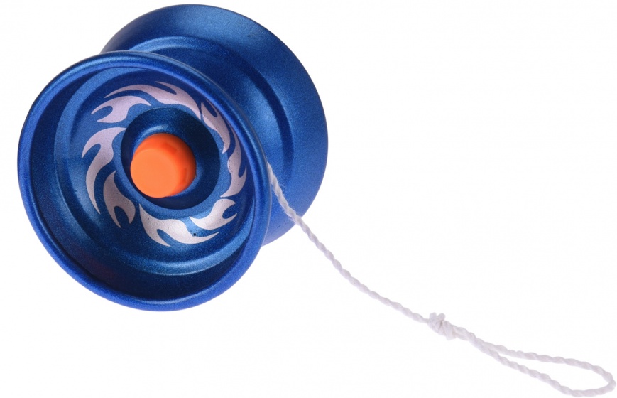 steel yoyo 5,5 cm blue