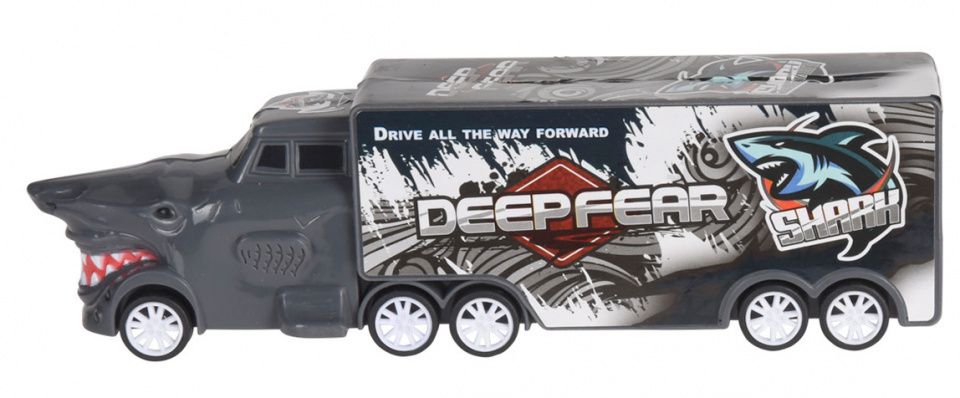 truck shark boys 16 cm grey