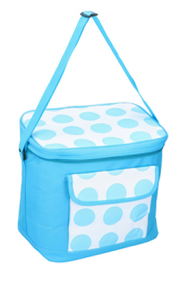 cooling bag 30 x 20 cm 18 litres blue
