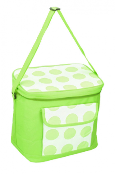 cooling bag 30 x 20 cm 18 litres green