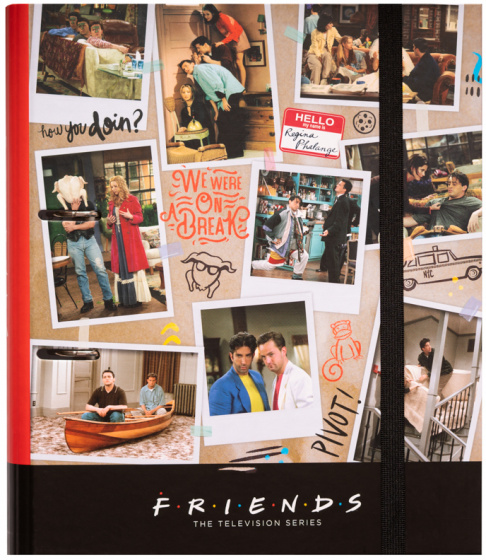 Friends ringband 2 rings a4 32 x 28 cm karton rood/zwart