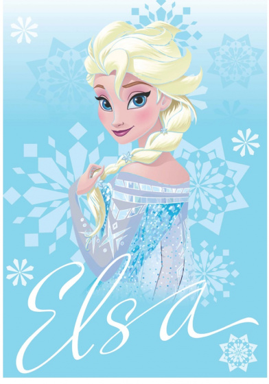 Disney birthday card Frozen Elsa girls paper blue