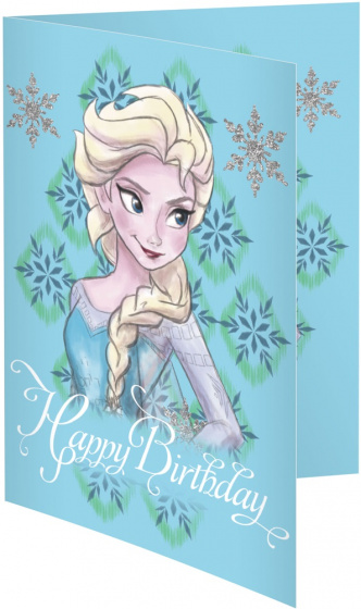 Disney blahoželanie k narodeninám Elsa girls blue