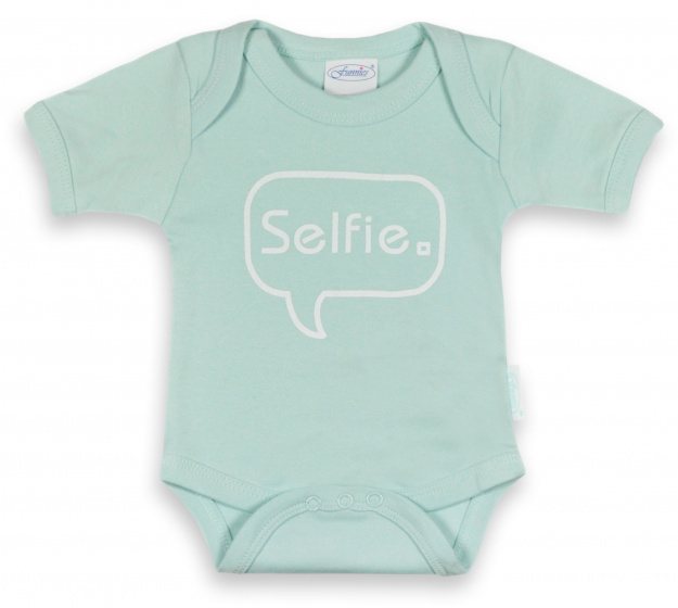romper Selfie junior cotton light blue size 50/56