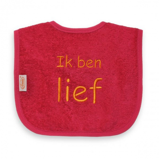 bib I'm sweet junior 40 cm cotton pink