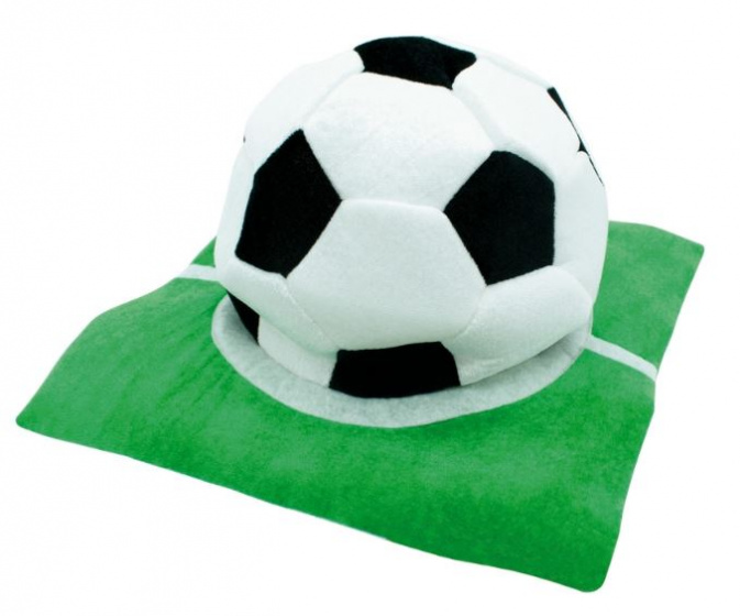 Funny Holland párty čiapky Voetbal 32 x 32 x 16 cm filc zelená/biela
