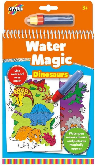 Galt waterkleurboek dinosaurs junior 26 x 14 cm 2 delig