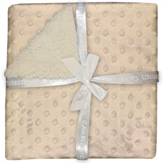 Gamberritos detská deka Sherpa 80 x 110 cm polyester krém