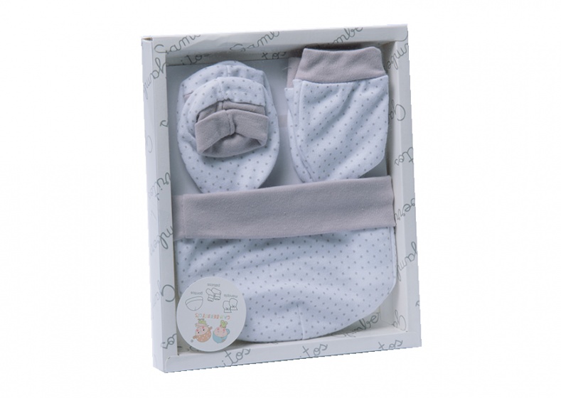 baby clothes set boys grey 5-piece size one size