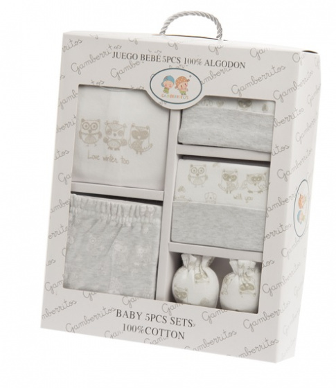 baby clothes Uil cotton grey one-size 5