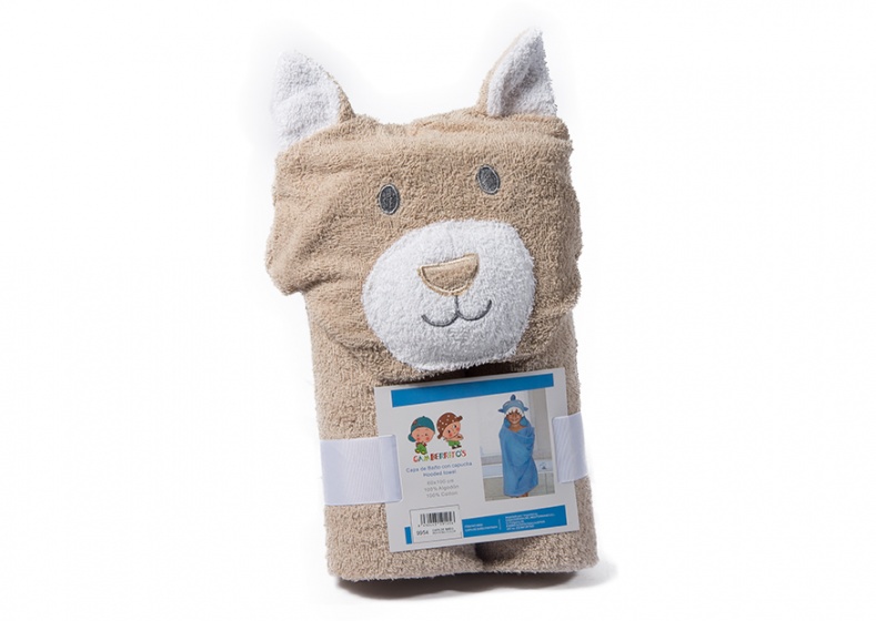 bath towel 60 x 100 cm dog brown