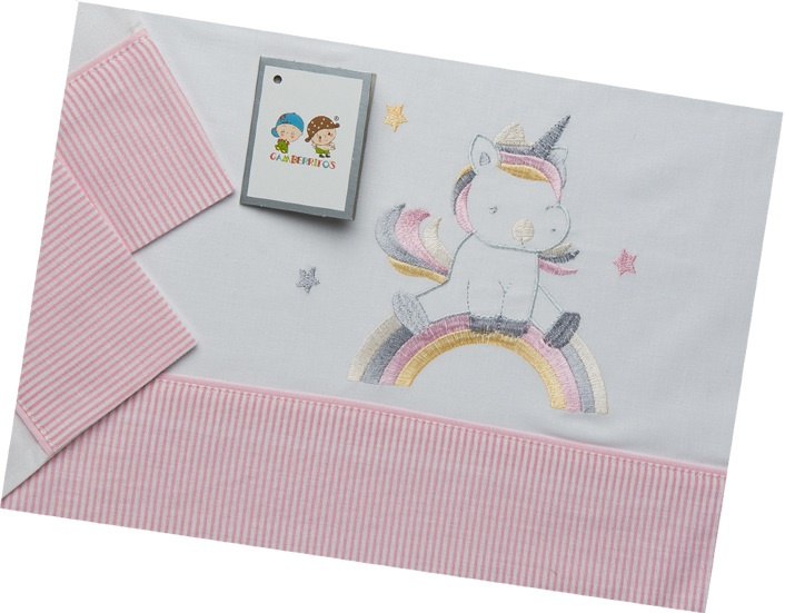 Gamberritos zábrana do postele 60 x 120 cm junior bavlna ružová
