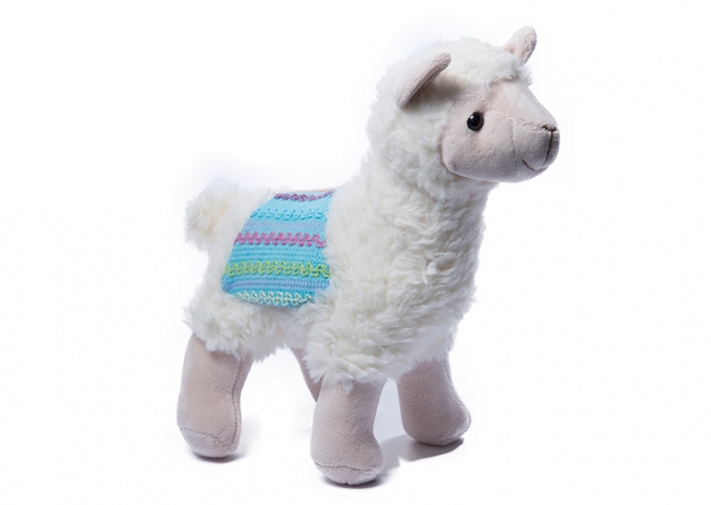 Gamberritos plyšový plyš lama junior 28 cm biely