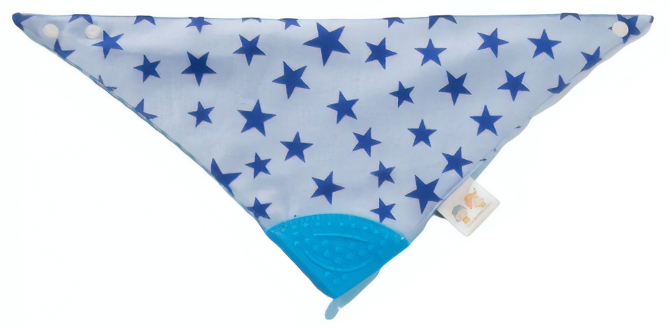 bib of stars 44 cm blue