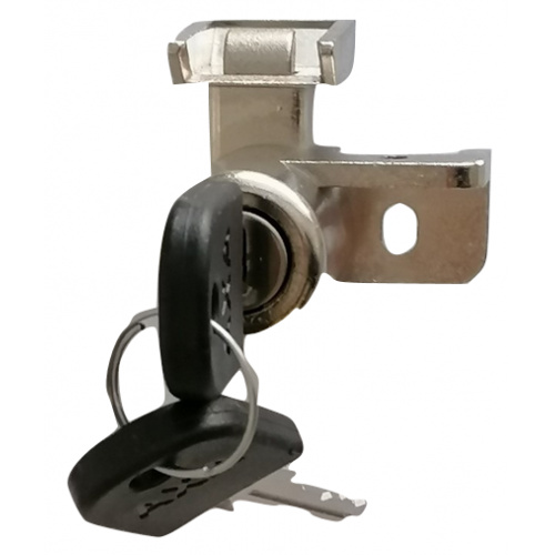 batériový zámok s AXA cylindrickou oceľovou striebornou 3dielnou