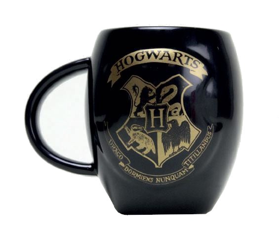 GB Eye oválny hrnček Harry Potter Rokfort Gold čierny 440 ml