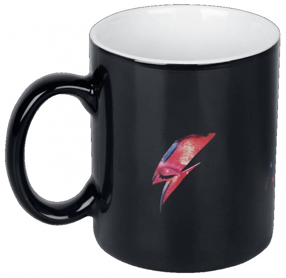 heat mug David Bowie: Aladdin Sane black / white 300 ml