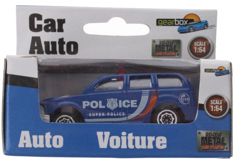 Police car blue steel 8cm