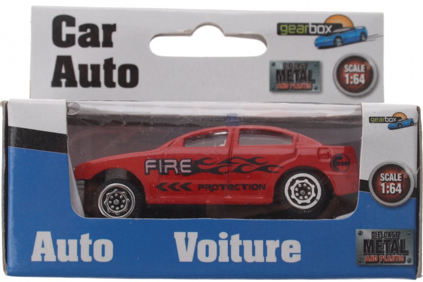 vehicle fire engine red steel 8cm