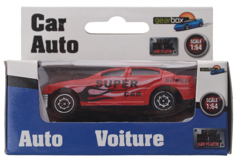 vehicle supercar red steel 8cm