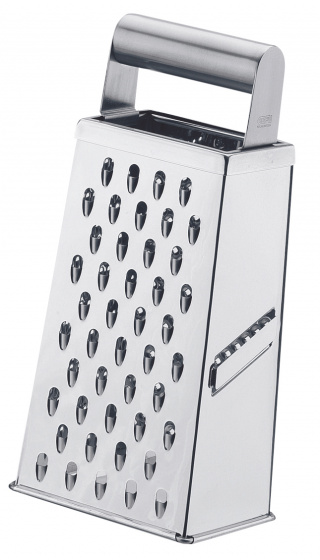 Gefu rasp Cubo 4 zijdig 11 x 8,8 cm RVS zilver Gefu rasp Cubo 4 zijdig 11 x 8,8 cm RVS zilver