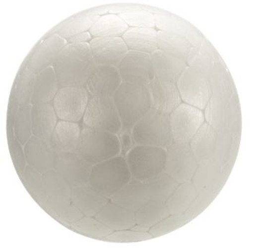 Generic styropor model ballen 4 cm wit 6 stuks