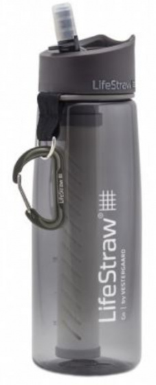 water bottle Lifestraw Go with filter 700 ml dark grey