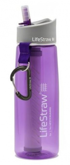 water bottle Lifestraw Go with filter 700 ml purple