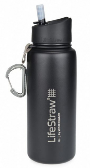 Generic fľaša na vodu Lifestraw Go Stainless Steel 710 ml čierna