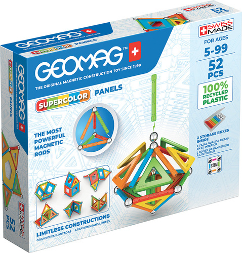 Geomag bouwpakket supercolor panels junior neodymium 52 delig