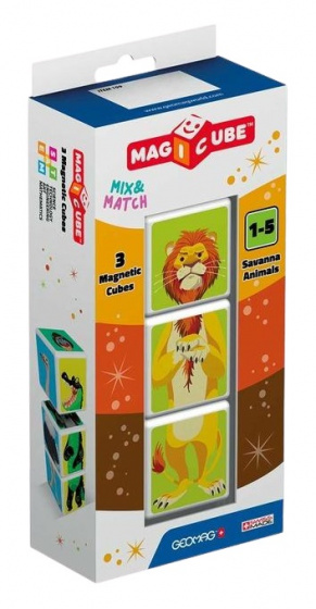 Geomag speelset magicube savanna animals 4,5 x 20 x 9 cm 3 delig