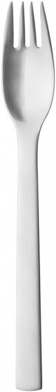 Georg Jensen jedálenská vidlička New York 19 cm nerezová strieborná matná