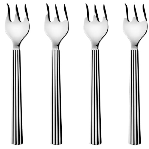 Georg Jensen vidlička na tortu Bernadotte 15,5 cm nerez strieborná 4 kusy