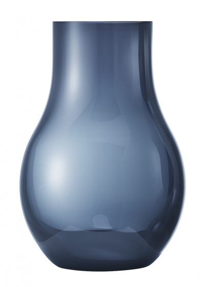 Georg Jensen váza Cafu 21,6 x 14,8 cm sklenená modrá
