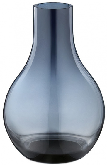 Georg Jensen váza Cafu 9,8 x 14,8 cm sklenená čierna