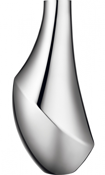 Georg Jensen váza Flora 50 x 27,5 cm nerez stříbrná