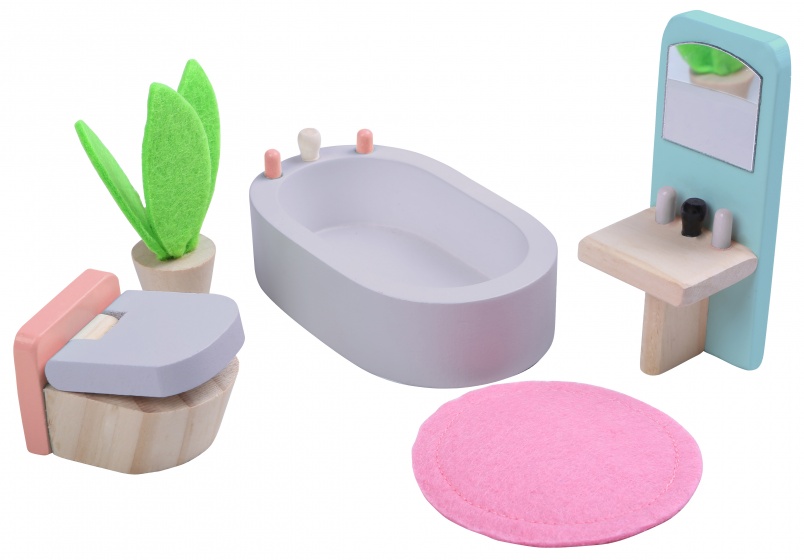 bathroom wood 5-piece