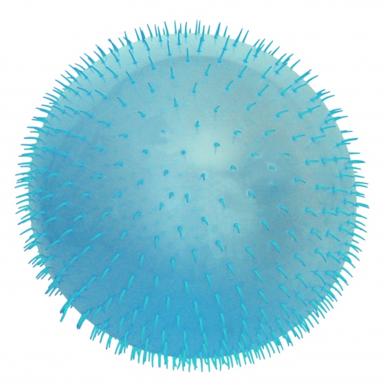 fluffy ball with light Bubble80 cm blue