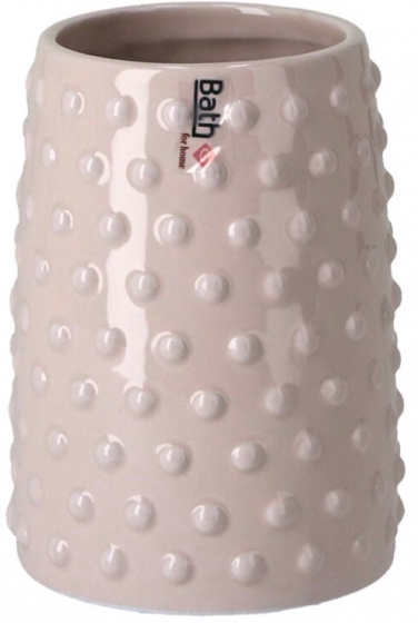 Gerimport kúpeľňový pohár Points 340 ml keramický ružový