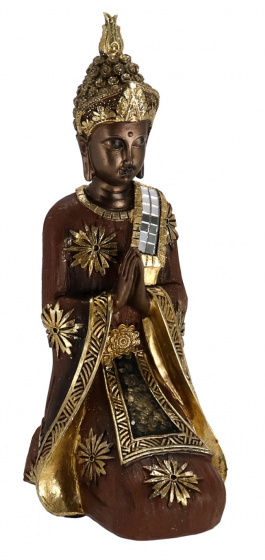 Gerimport socha Budha Skanda 10 x 14 x 25 cm polyresin zlatá