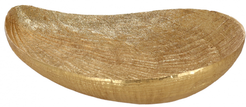 Gerimport socha mušľa 32 x 21 cm polyresin zlatá