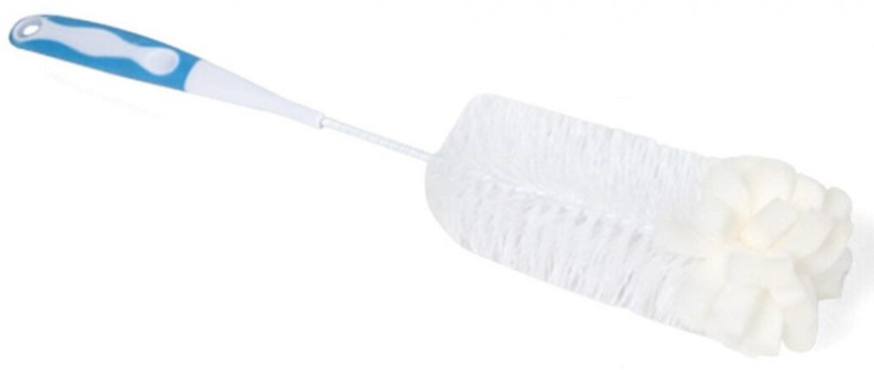 bottle cleaner 6 x 40 cm white/blue