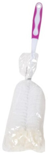 bottle cleaner 6 x 40 cm white/pink