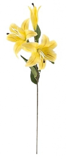 Gerimport umelý kvet Lilium 79 cm žltý