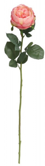 Gerimport umelý kvet ruža 70 x 10 cm ružová